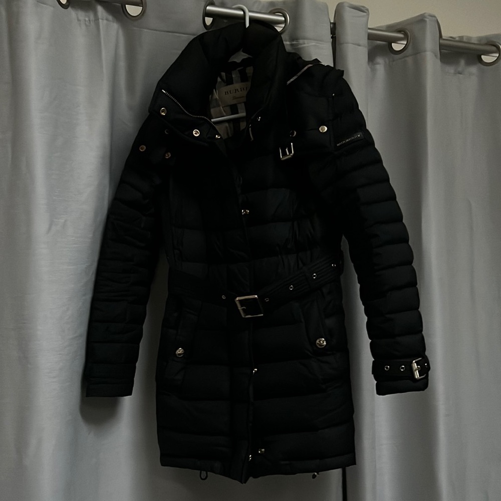 Burberry black winter jacket